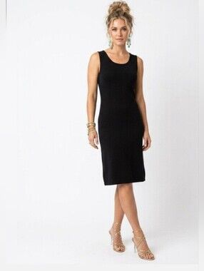 NWOT Organic Cotton Black Light Knit Dress by Under The Canopy